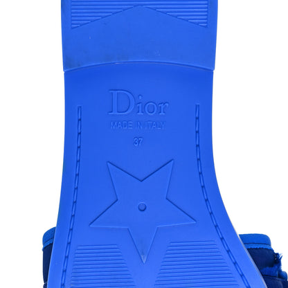 Christian Dior Technical Stretch Fabric Camouflage Dio(r)evolution Slide Sandals 37 Blue Fluo 6 of 8