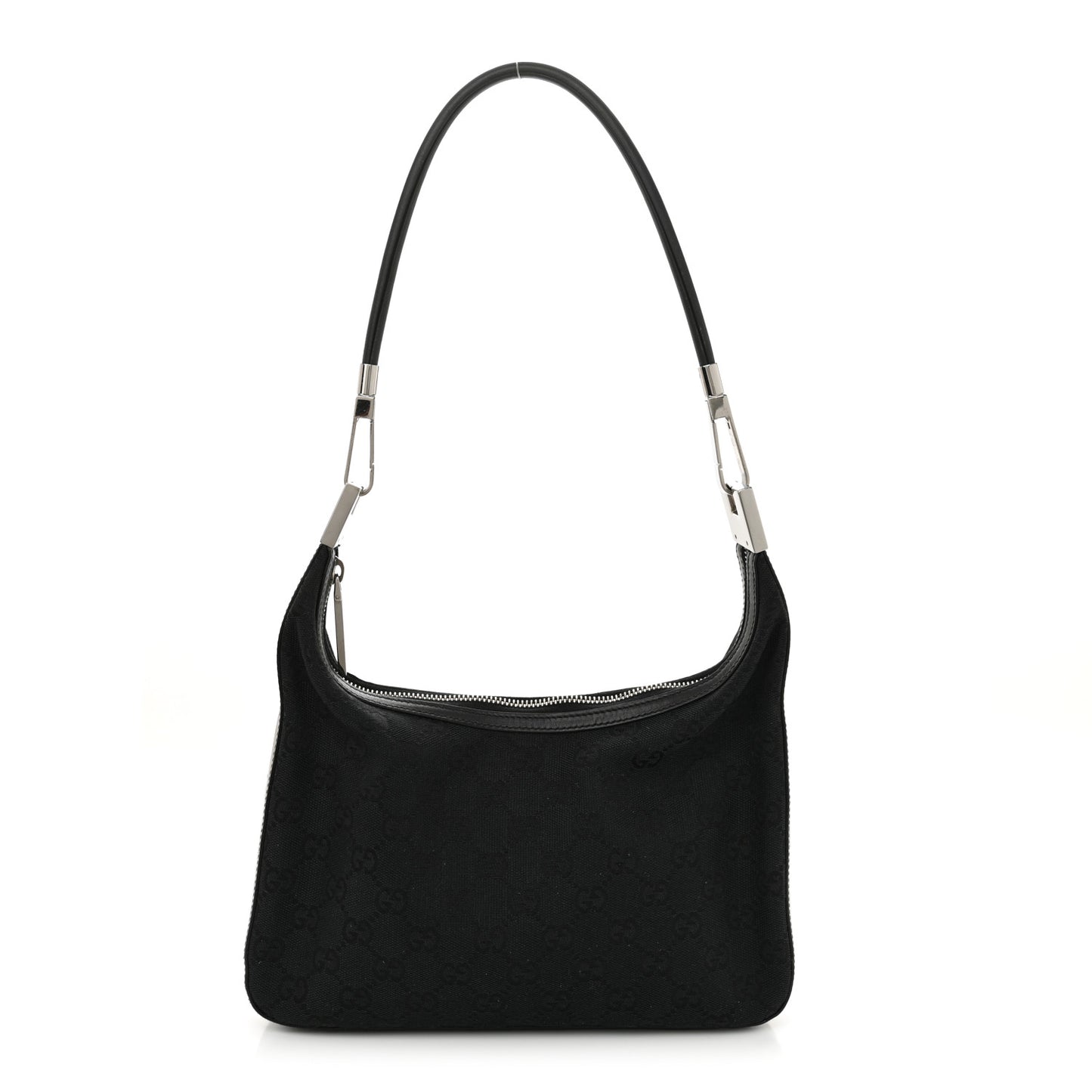 Monogram GG Small Clasp Hobo Black