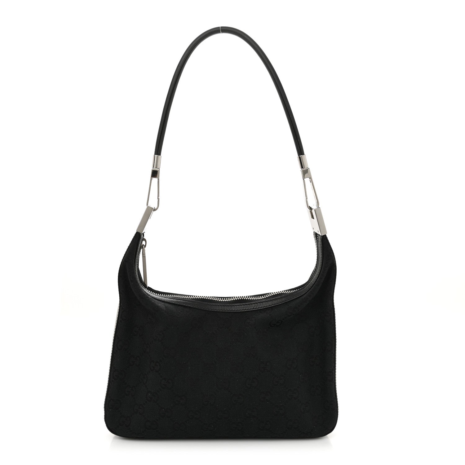 Gucci Monogram GG Small Clasp Hobo Black 1 of 11
