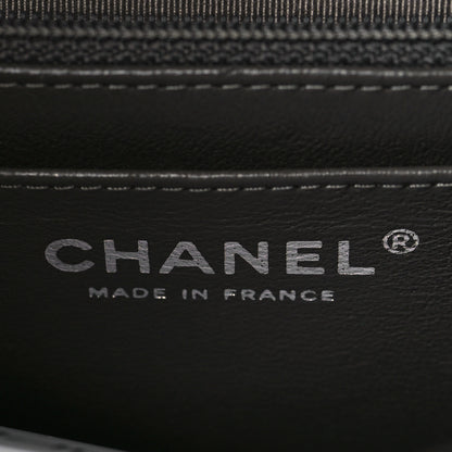 Chanel Lambskin Quilted Mini Square Flap Dark Grey 6 of 10