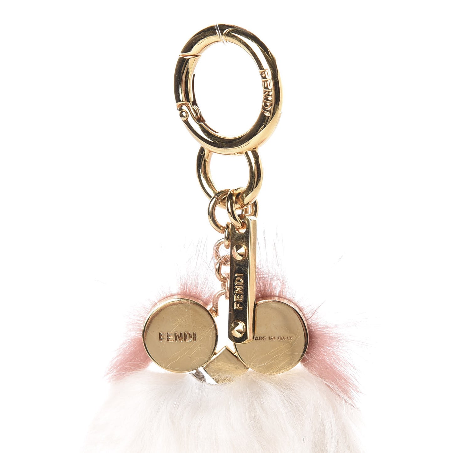 Mink Alpaca Fur Hypnoteyes Teen Witch Bag Charm White