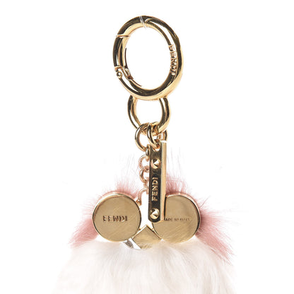 Fendi Mink Alpaca Fur Hypnoteyes Teen Witch Bag Charm White 3 of 4