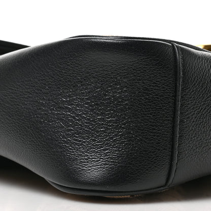 Gucci Monogram Azalea Calfskin Matelasse Diagonal Medium GG Marmont Shoulder Bag Beige Ebony Black 8 of 9