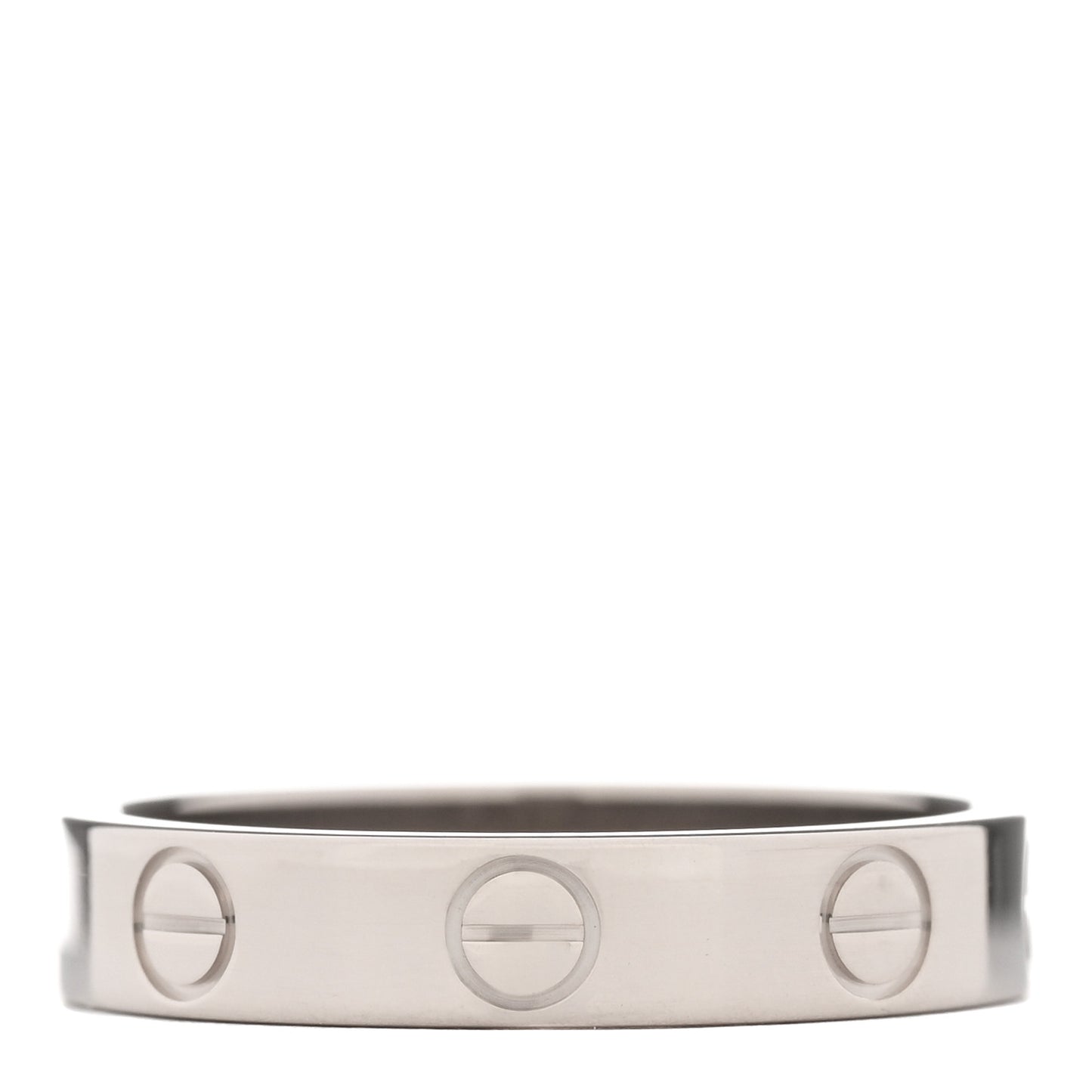 18K White Gold 3.5mm LOVE Wedding Band Ring 51 5.75