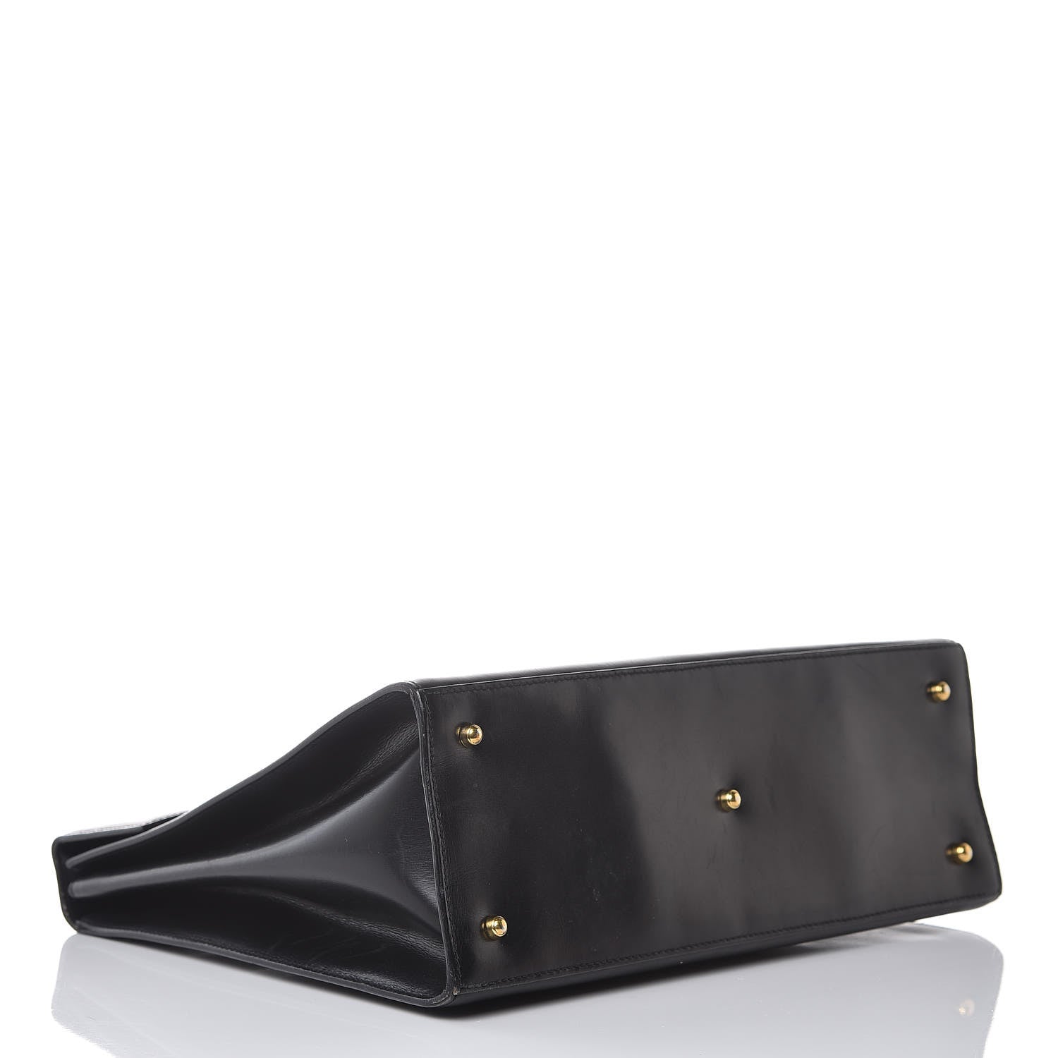 Gucci Regent Calfskin Lady Lock Top Handle Frame Bag Black 4 of 9