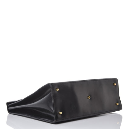 Gucci Regent Calfskin Lady Lock Top Handle Frame Bag Black 4 of 9
