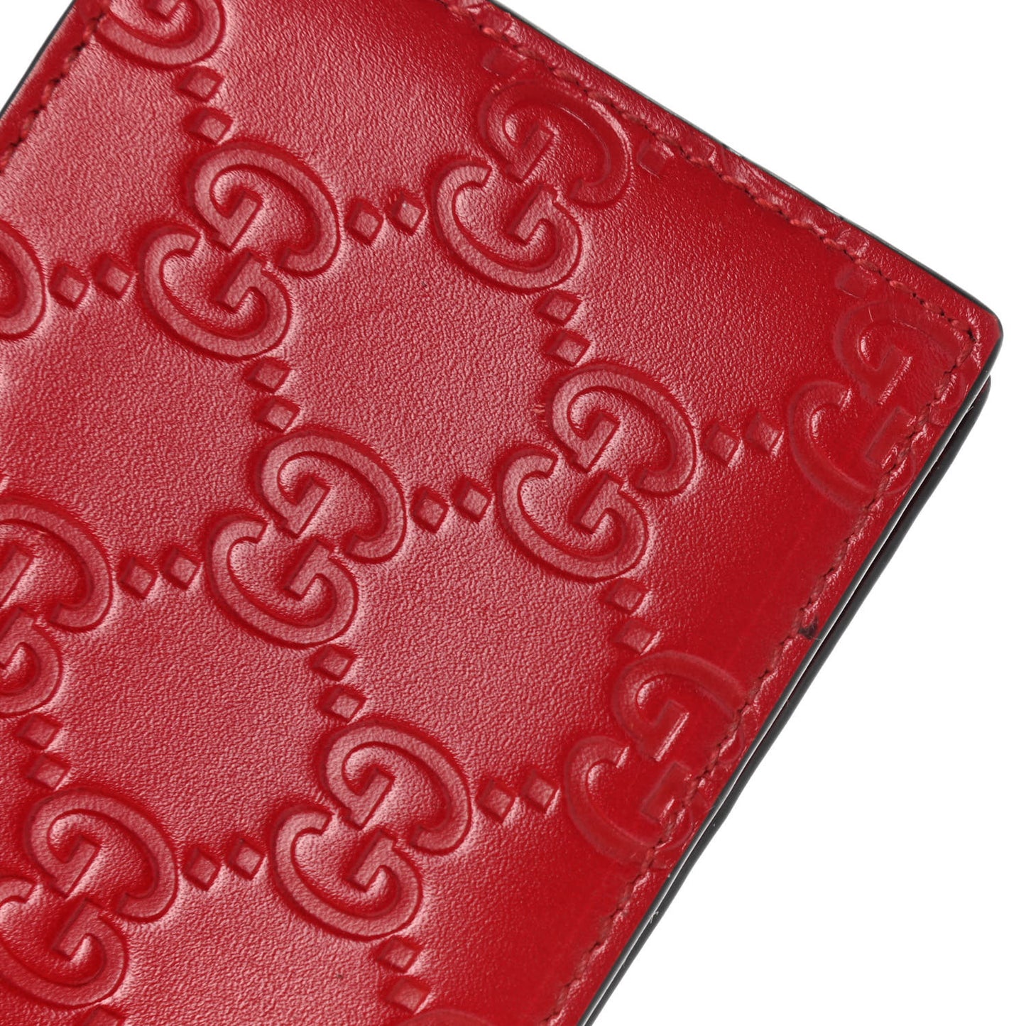 Guccissima Bi-Fold Wallet Red