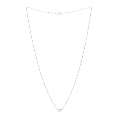 Tiffany Platinum Diamond .23ct Elsa Peretti Diamonds by the Yard Pendant Necklace 3 of 5