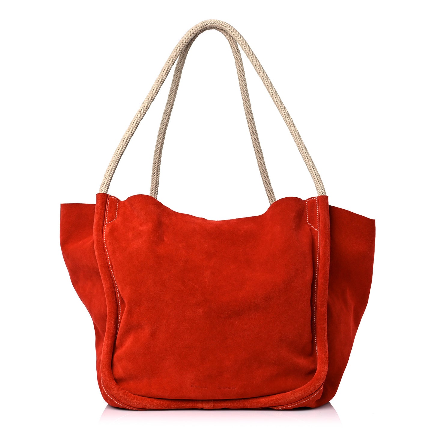Suede XL Tote Red