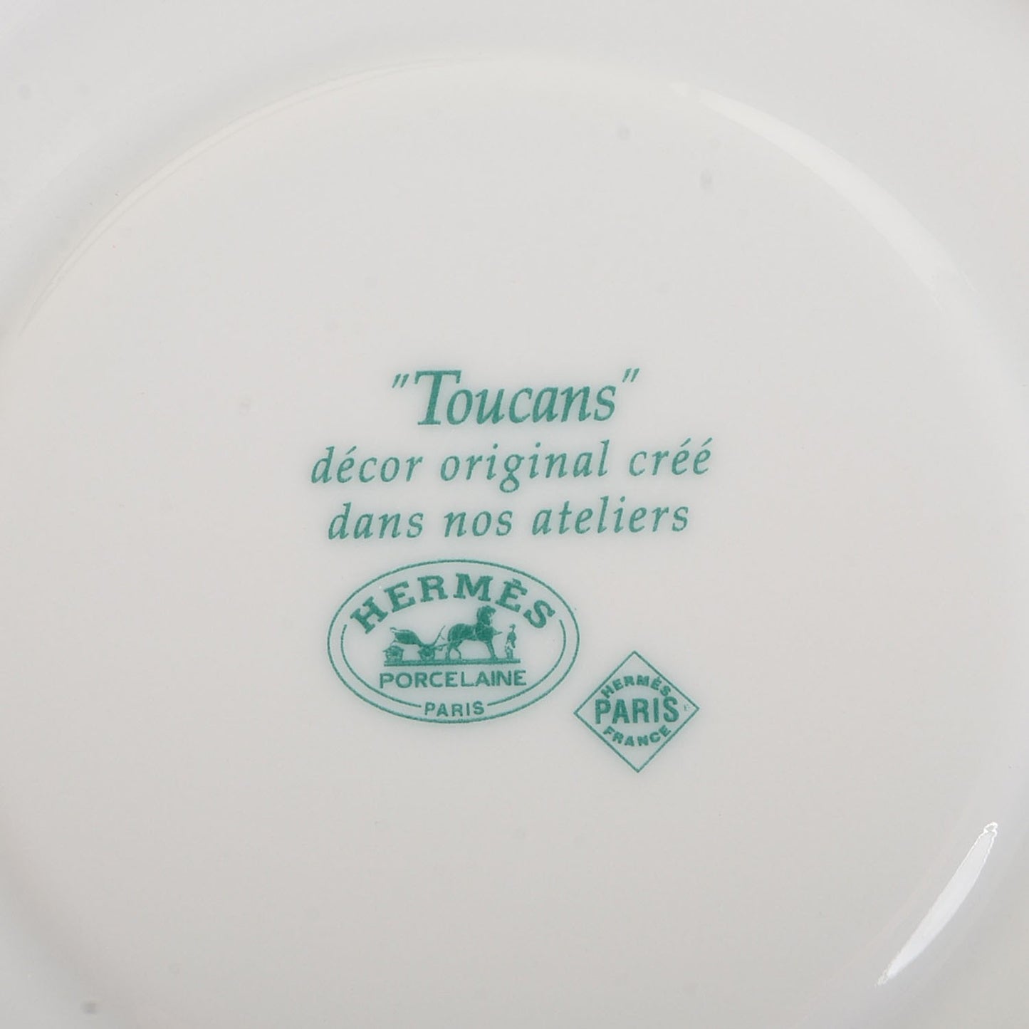 Porcelain Toucans Breakfast Cup and Saucer Set of 2