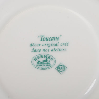 Hermes Porcelain Toucans Breakfast Cup and Saucer Set of 2 5 of 7