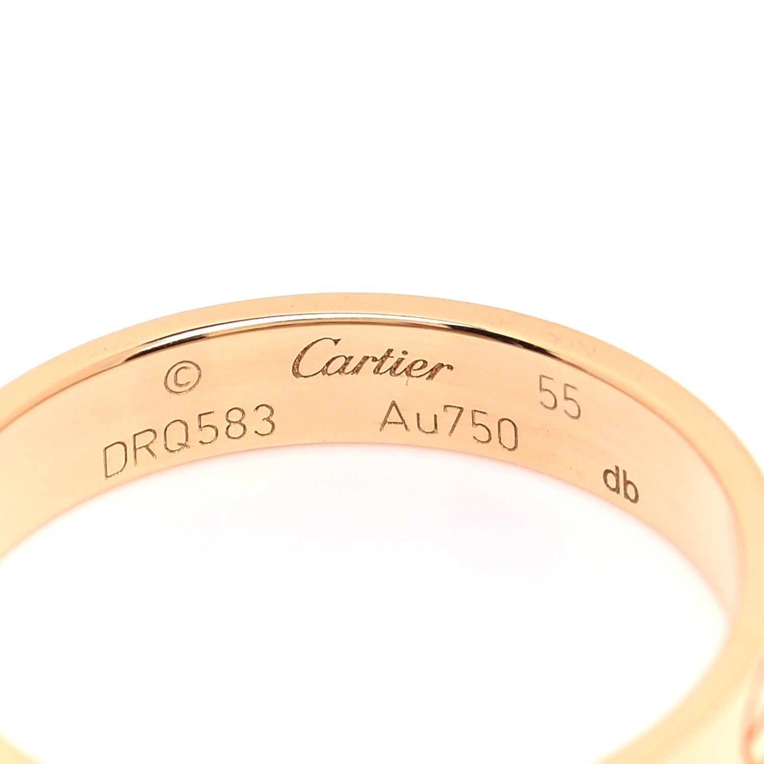 Cartier 18K Yellow Gold 3.5mm LOVE Wedding Band Ring 55 7.25 4 of 4