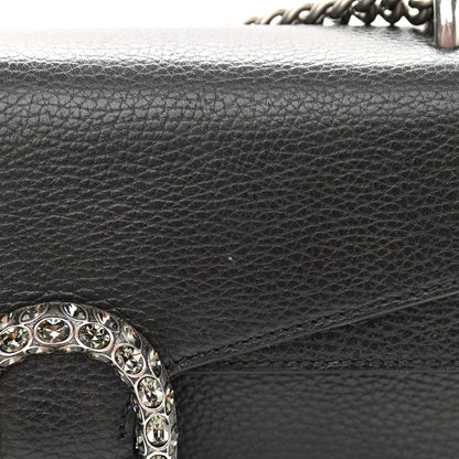 Gucci Pebbled Calfskin Small Dionysus Shoulder Bag Black 15 of 17