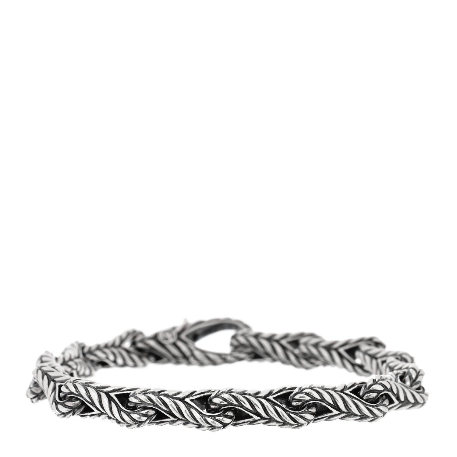 David Yurman Sterling Silver 9mm Mens Link Bracelet 1 of 3
