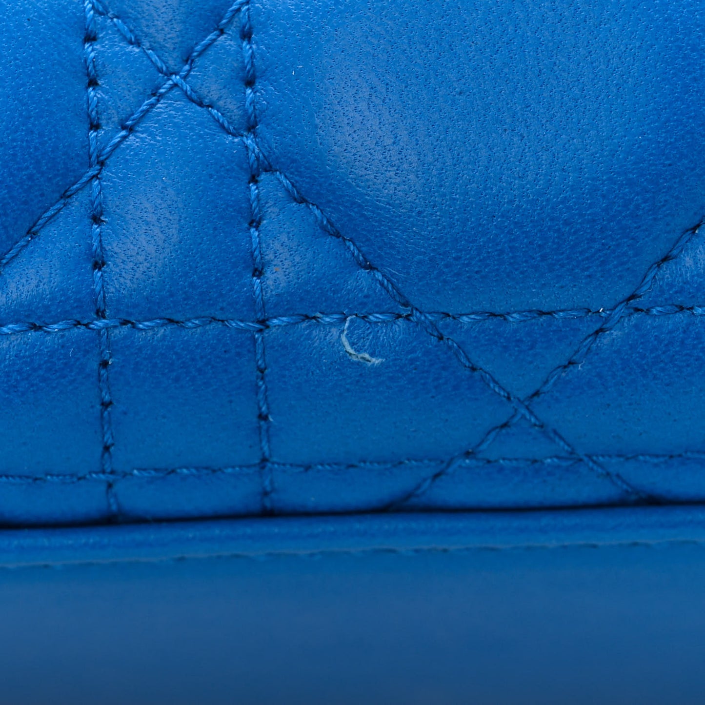 Lambskin Cannage Small Lucky Badges My Lady Dior Blue