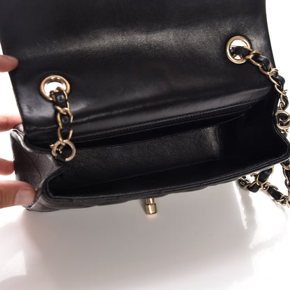 Chanel Lambskin Quilted Mini Rectangular Flap Black 5 of 7