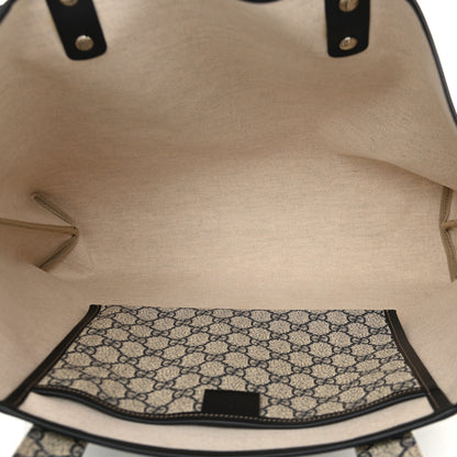 Gucci GG Plus Monogram Medium Signature Web Loop Tote Navy 5 of 10