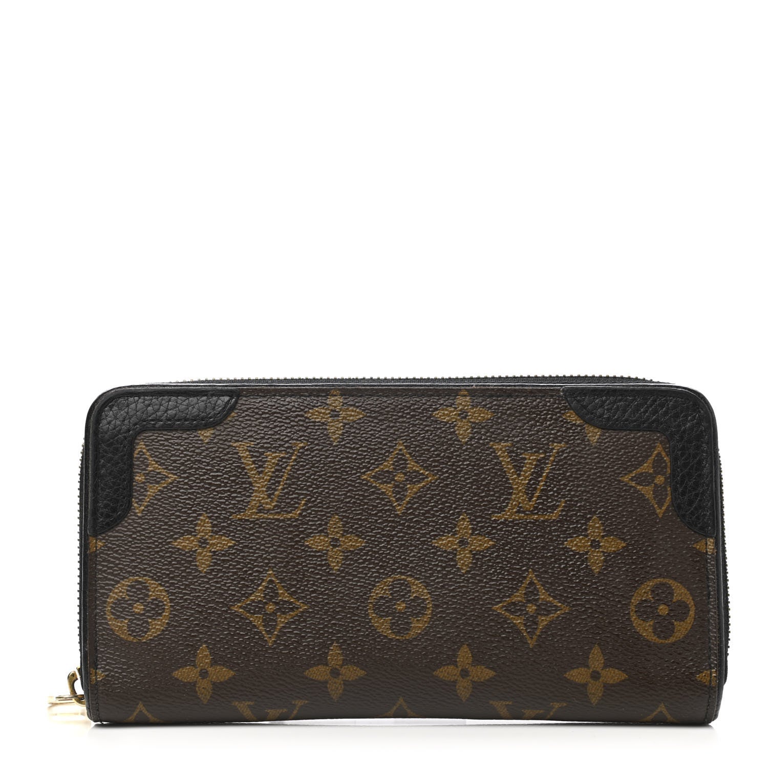 Louis Vuitton Monogram Zippy Retiro Wallet Black 1 of 8