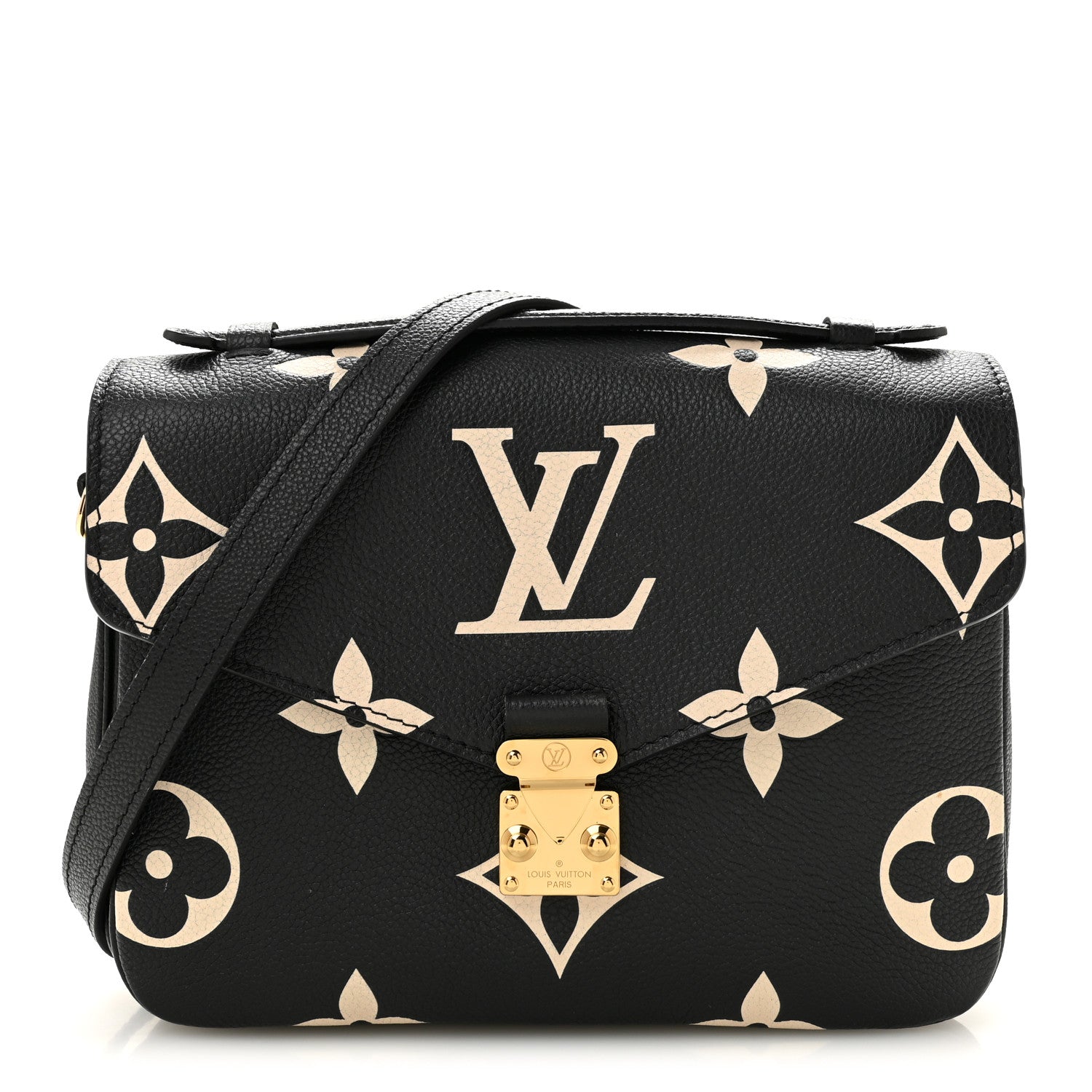 Louis Vuitton Empreinte Monogram Giant Pochette Metis Black Beige 1 of 9