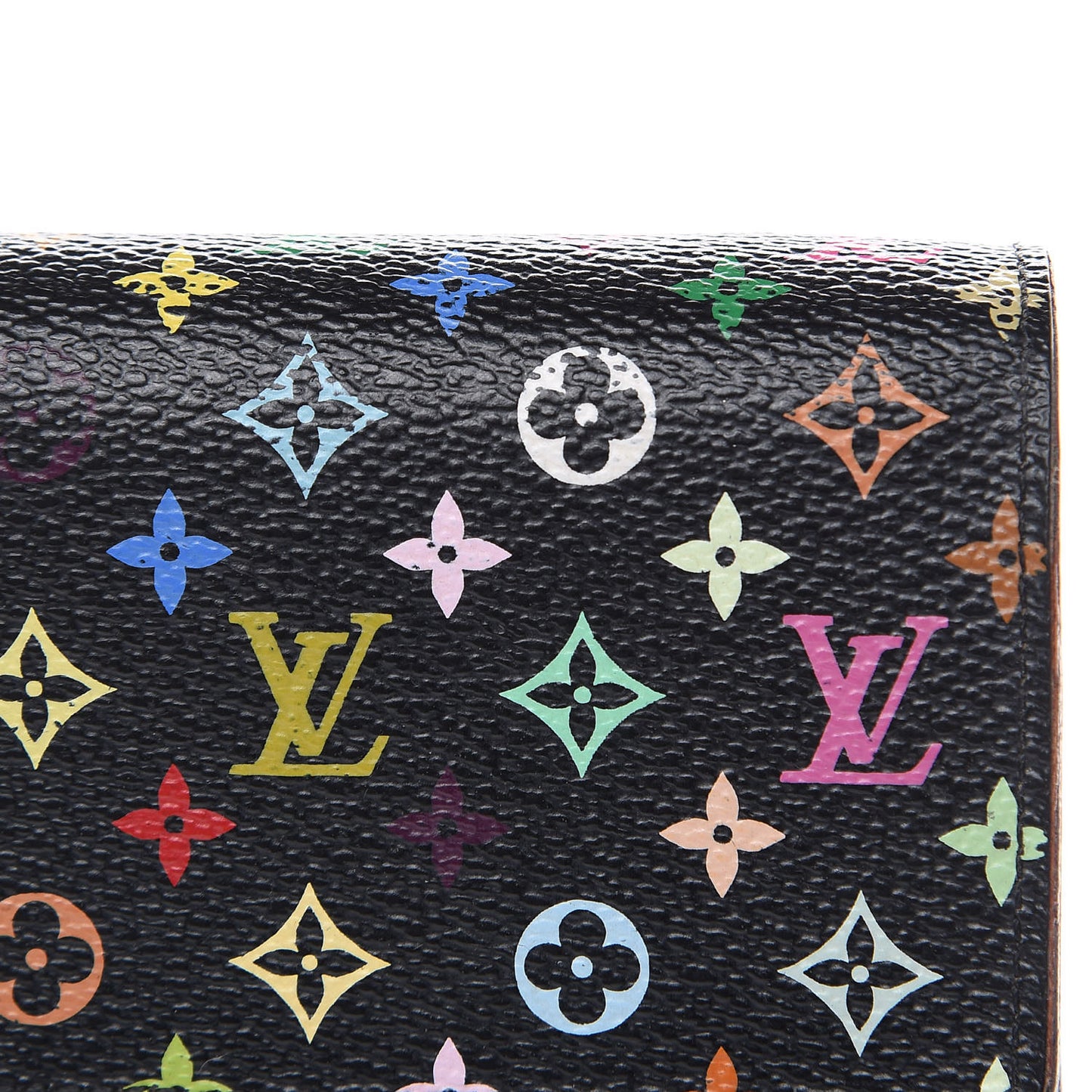 Monogram Multicolor Sarah Wallet Black Violet