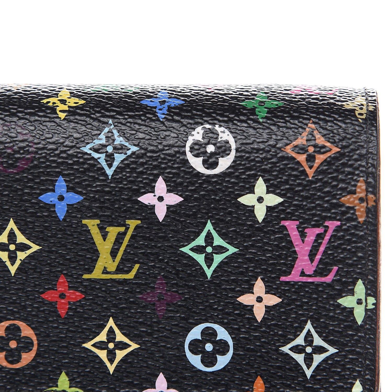 Louis Vuitton Monogram Multicolor Sarah Wallet Black Violet 12 of 16