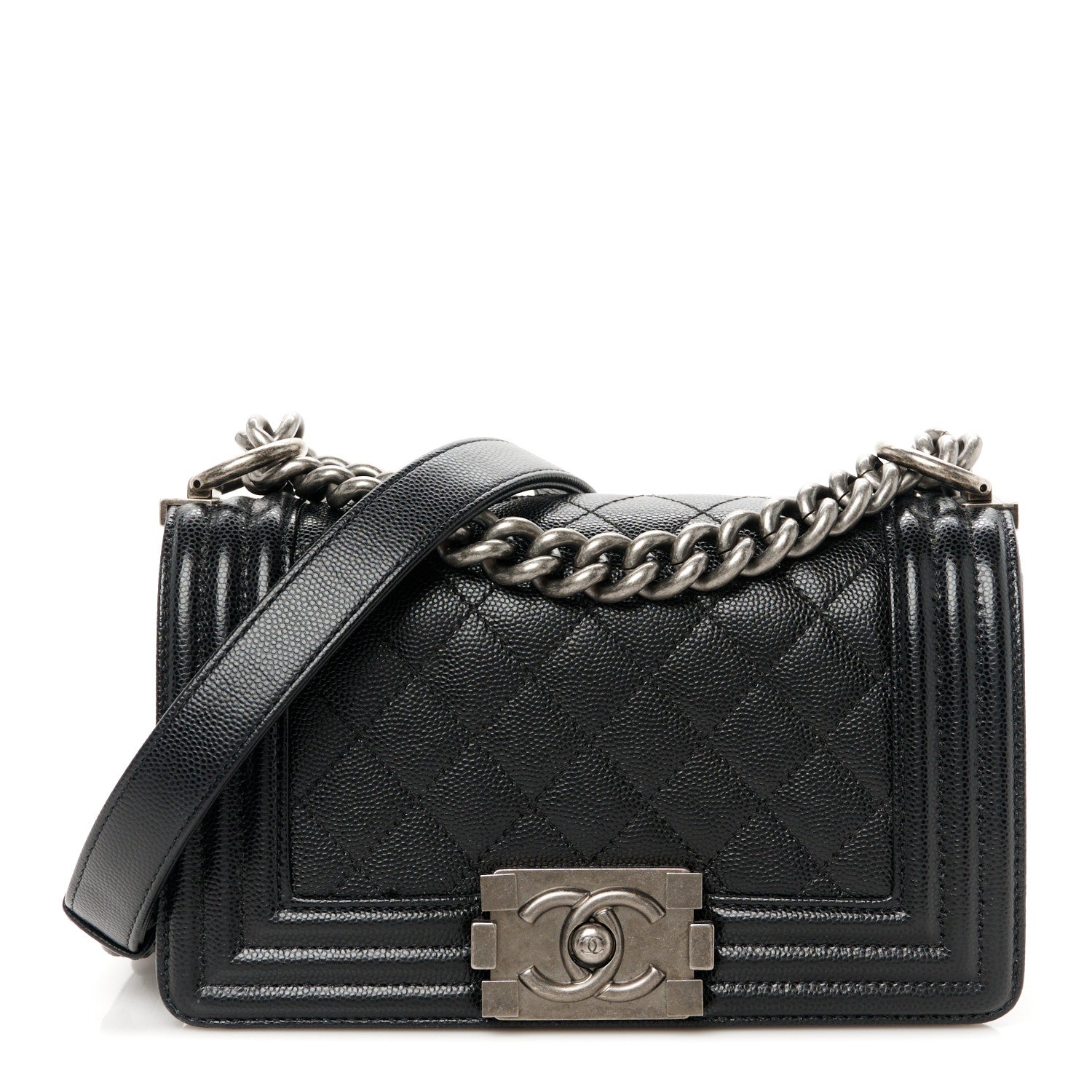 Chanel Caviar Quilted Small Boy Flap Black 1 of 10