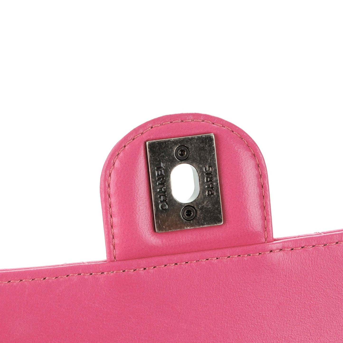 Lambskin Quilted Medium Crossing Times Flap Pink