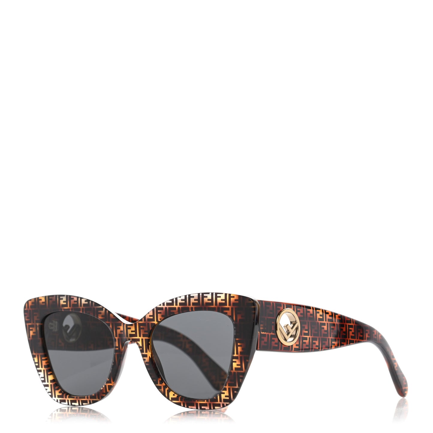 Acetate F is Fendi FF Cat Eye Sunglasses FF 0360/G/S Havana