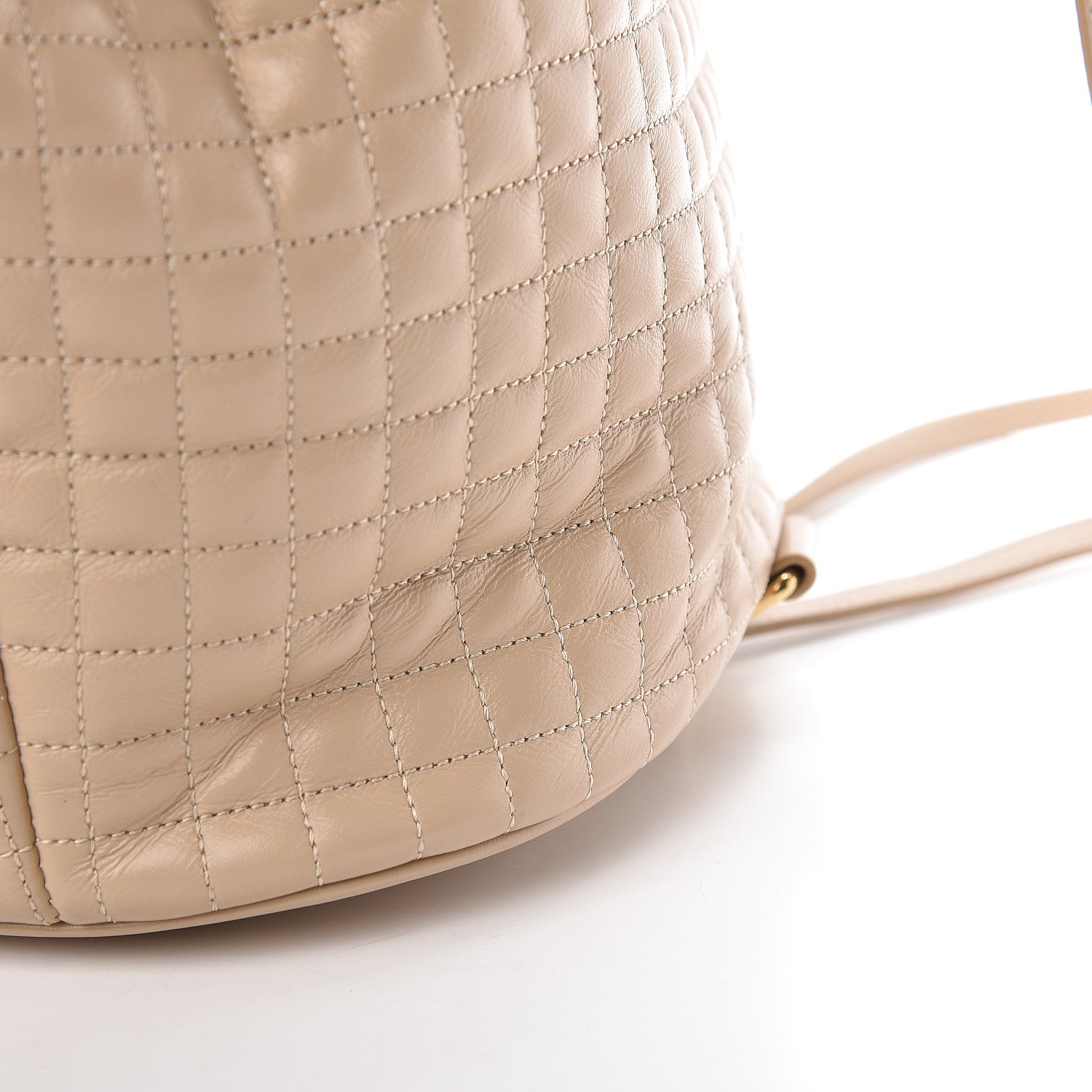 Celine Calfskin Quilted Small C Backpack Nude 12 of 13