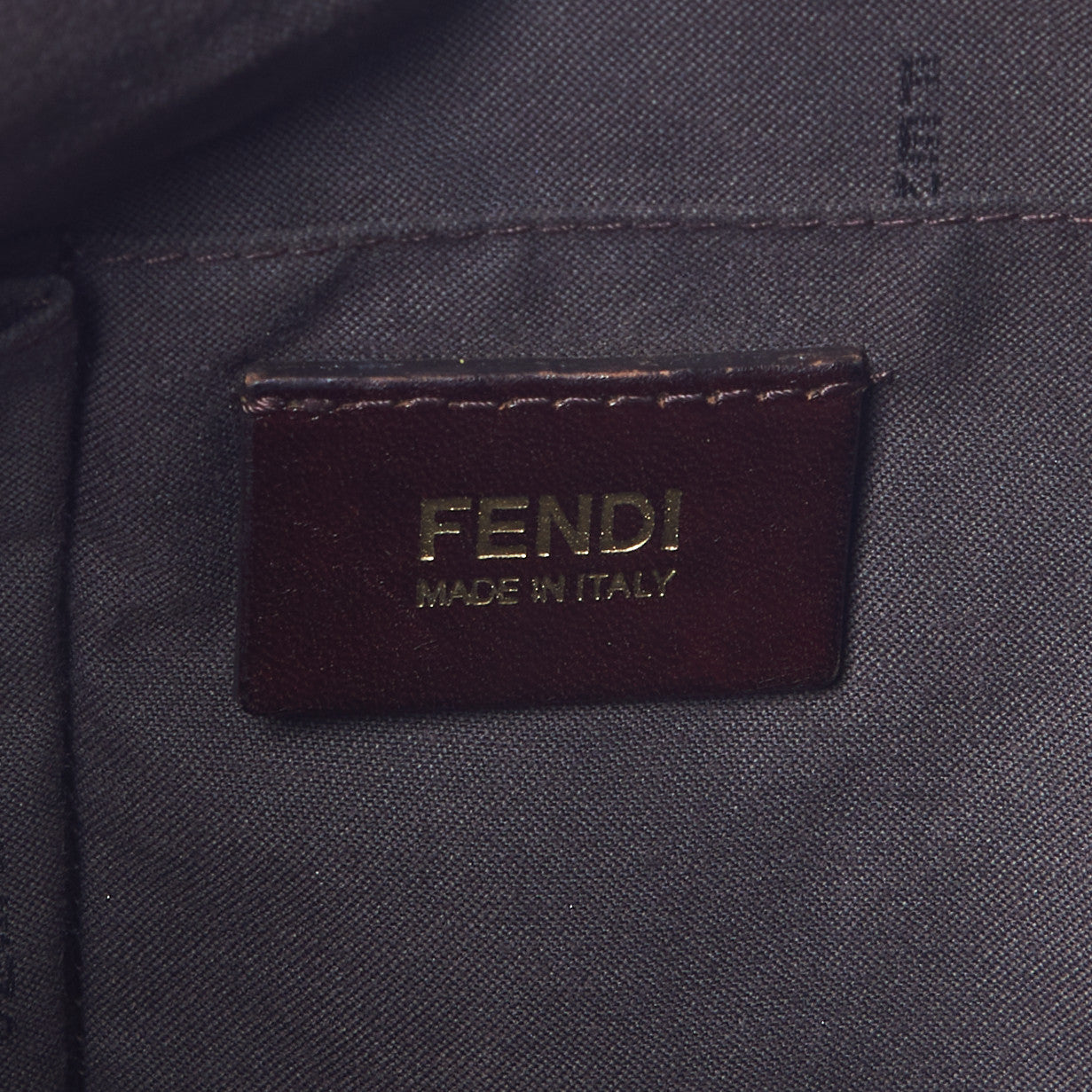 Fendi Zucchino Tote Tobacco Purple 8 of 8