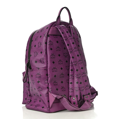 MCM Visetos Medium Sprinkle Stud Stark Backpack Purple 3 of 13