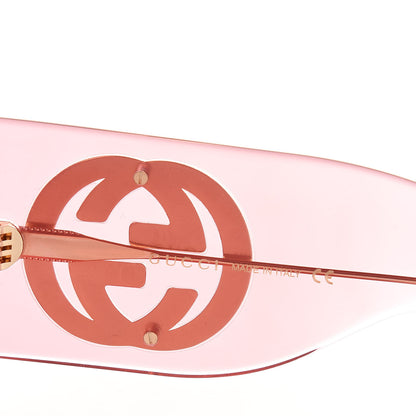 Gucci Acetate Crystal Oversize Sunglasses GG0148S Pink 6 of 7
