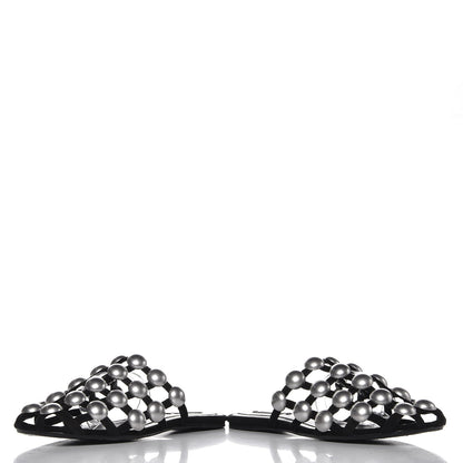 Alexander Wang Suede Studded Amelia Slide Sandals 36 Black 6 of 9