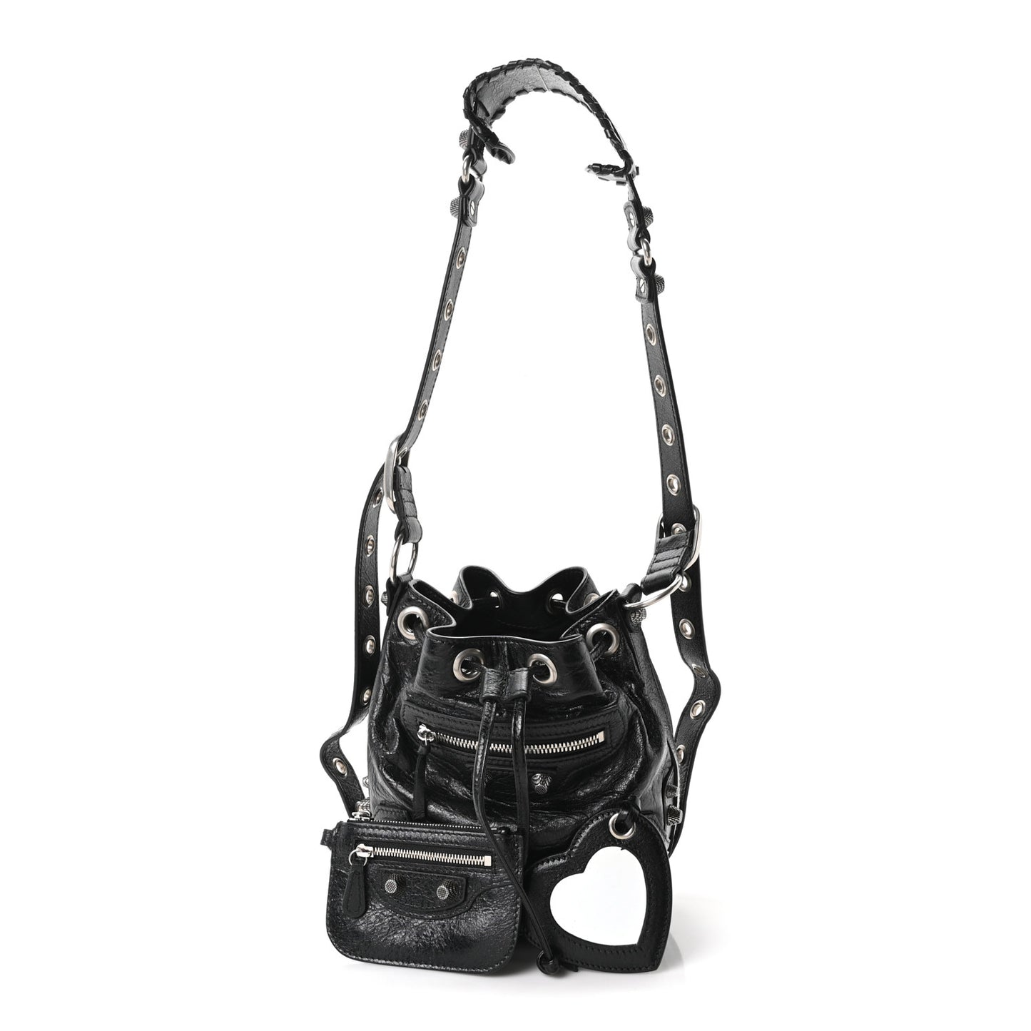 Agneau Arena Le Cagole Bucket Bag XS Black
