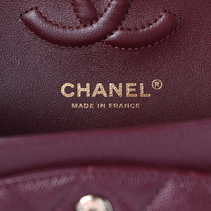 Chanel Caviar Quilted Small Double Flap Burgundy 5 of 8