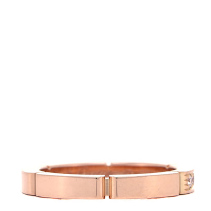 Cartier 18K Pink Gold Diamond Maillon Panthere Half Diamond Wedding Band Ring 47 4 3 of 5