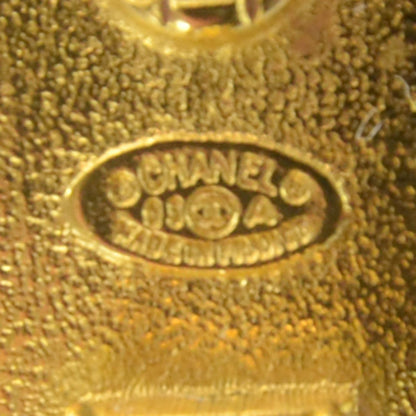 Chanel CC Clip On Earrings Black and Gold 3 of 4