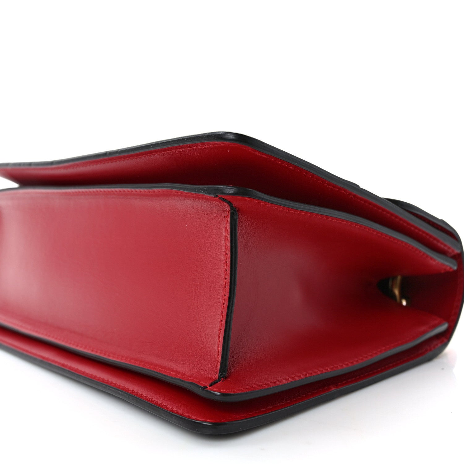 Gucci Calfskin Sylvie Web Small Queen Margaret Top Handle Bag Blue Agata Hibiscus Red Mystic White Sugar Pink 10 of 13