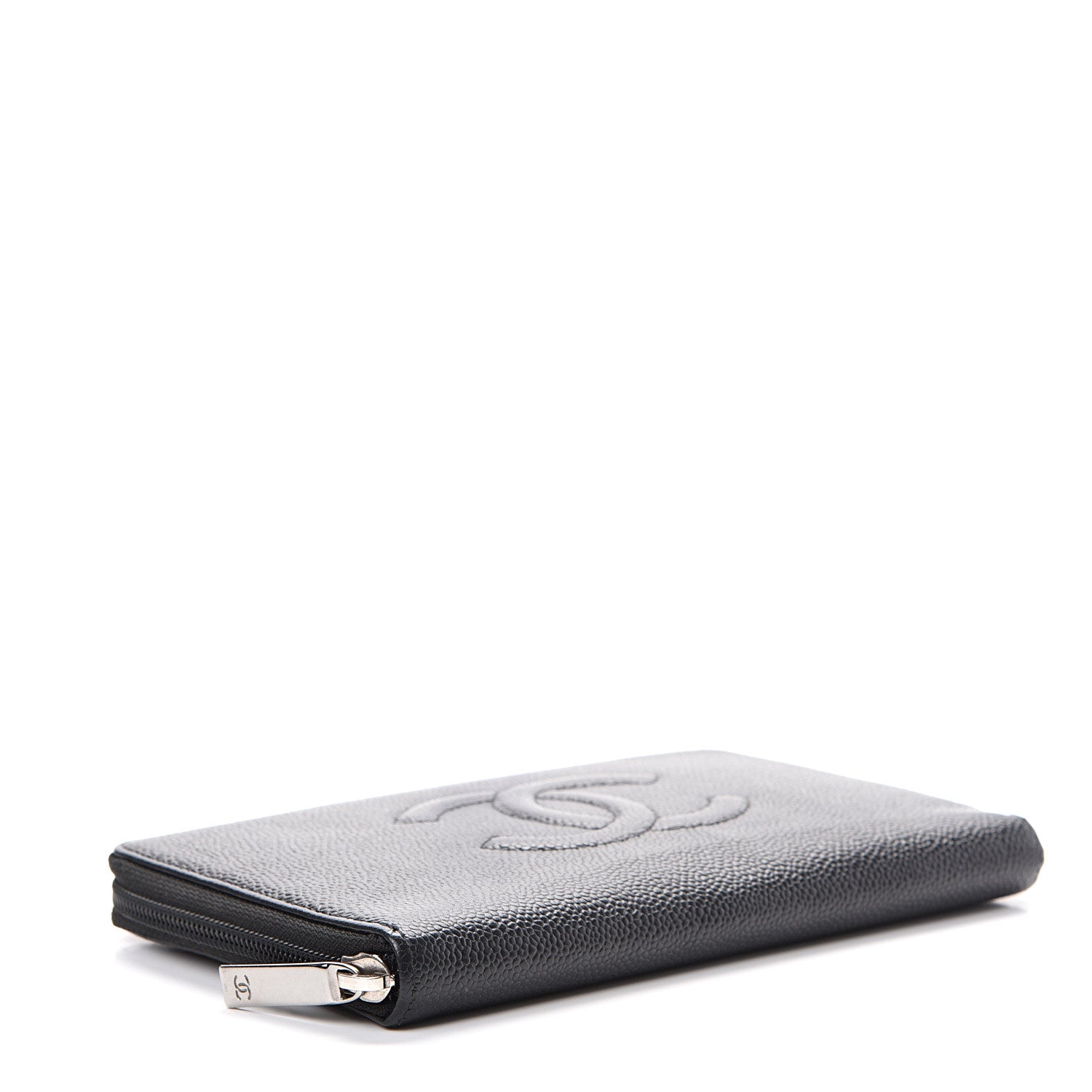 Chanel Caviar Large Timeless CC Zip Around Organizer Wallet Black 3 of 12