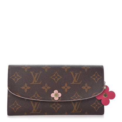 Louis Vuitton Monogram Bloom Flower Emilie Wallet 1 of 14