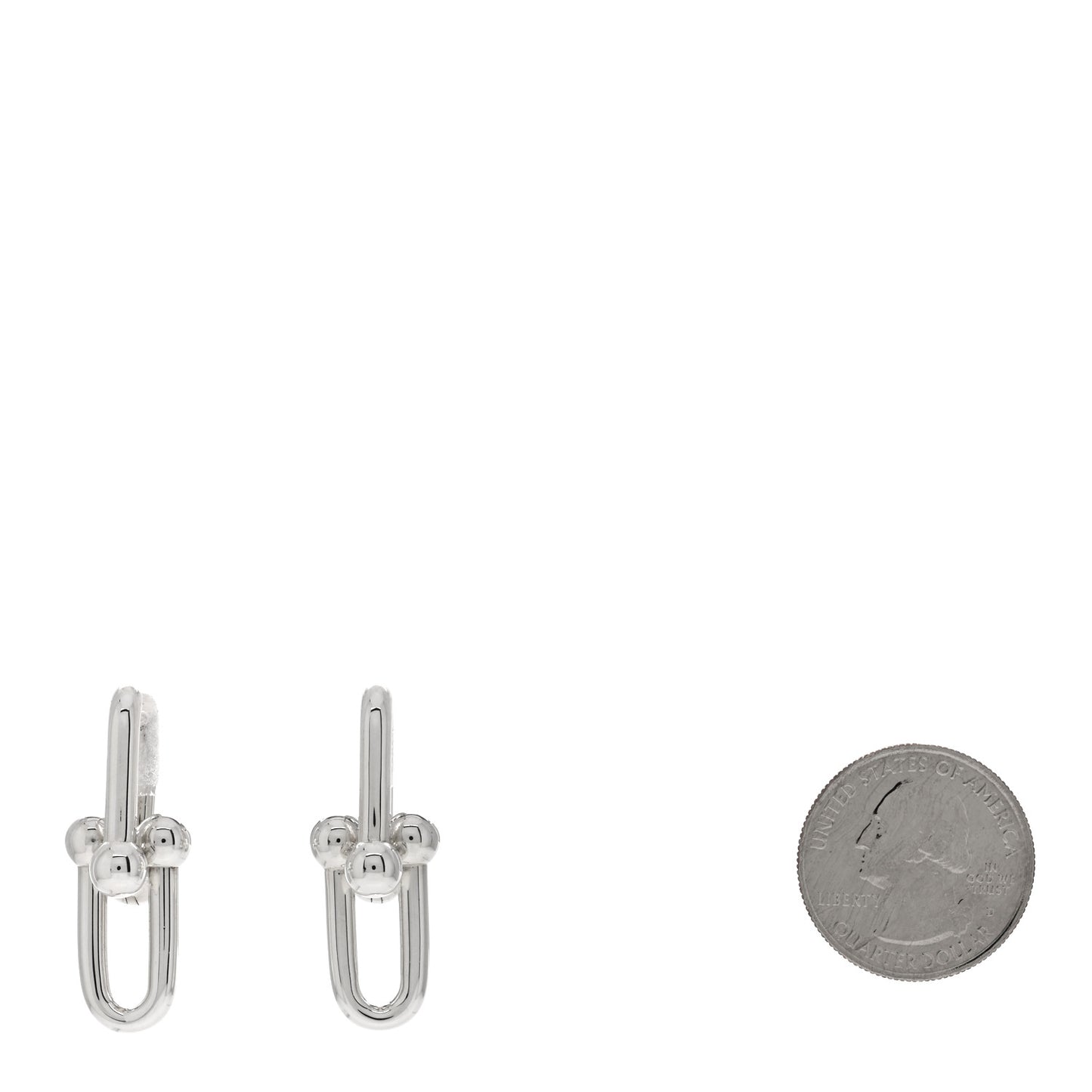 Sterling Silver Large HardWear Link Earrings