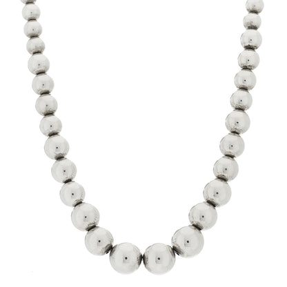 Tiffany Sterling Silver HardWear Graduated Ball Necklace 1 of 6