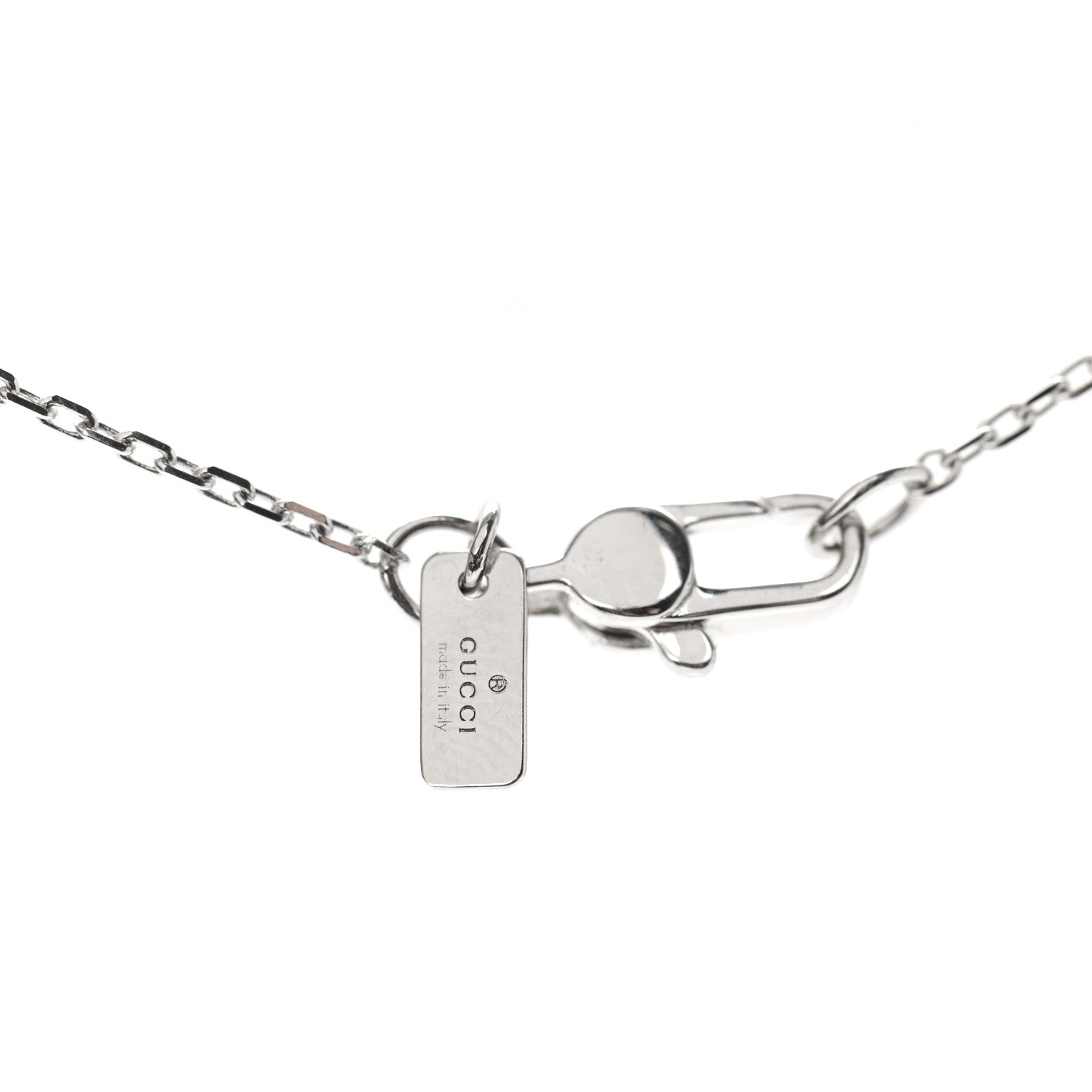 Gucci 18K White Gold Icon Twirl Pendant Necklace 4 of 6