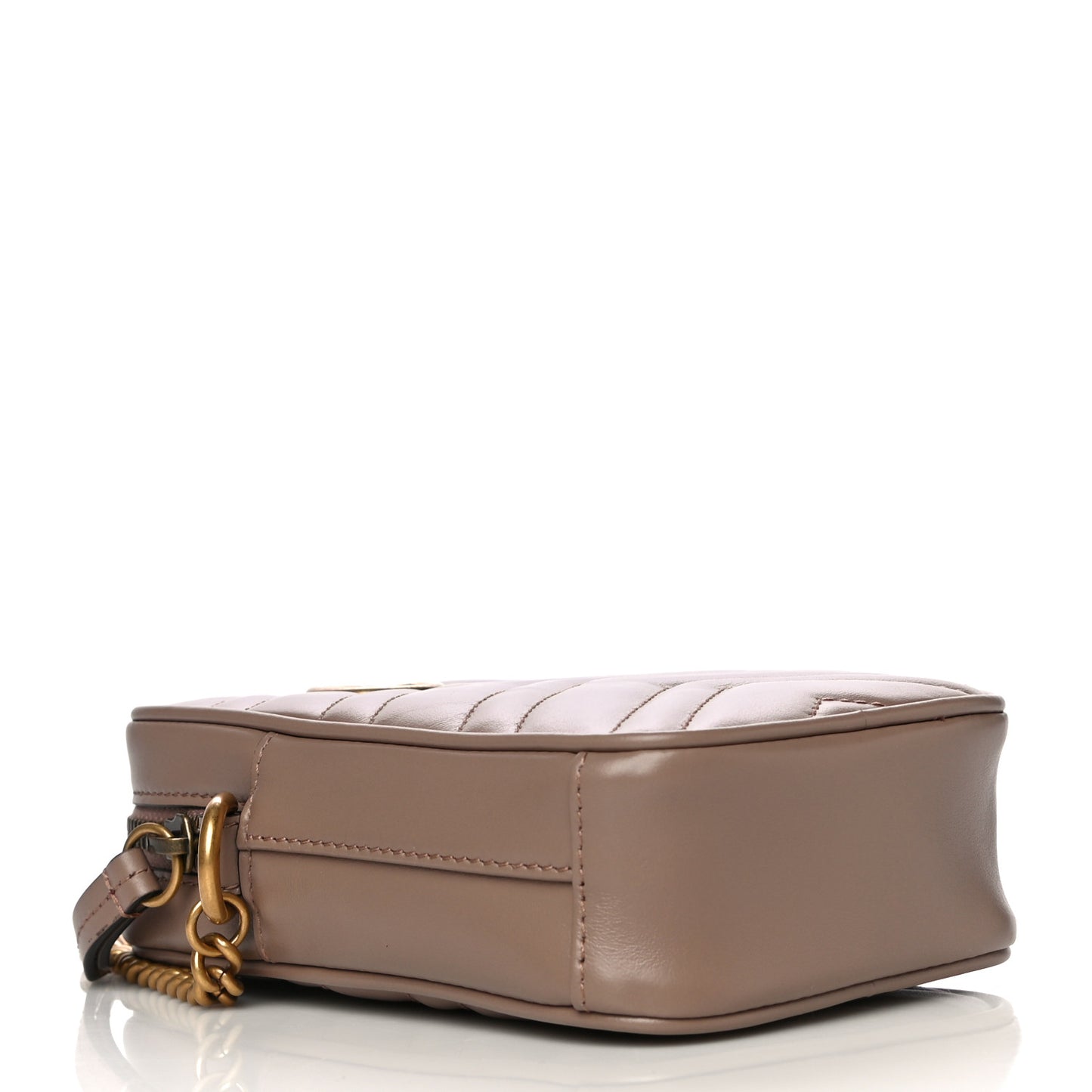 Calfskin Matelasse Mini GG Marmont Crossbody Bag Porcelain Rose