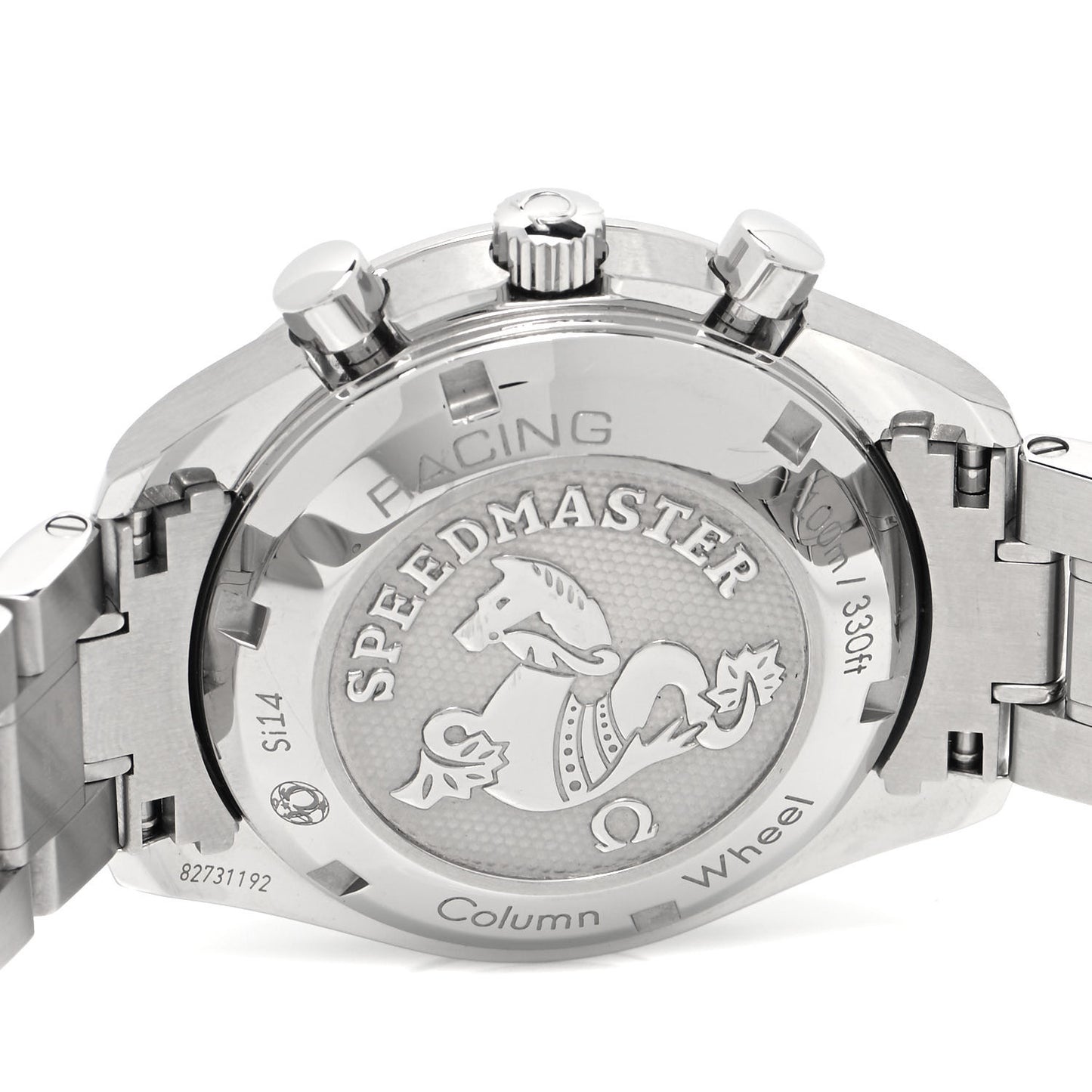 Stainless Steel 40mm Speedmaster Racing Co-Axial Chronograph Automatic Watch Black 326.30.40.50.01.001