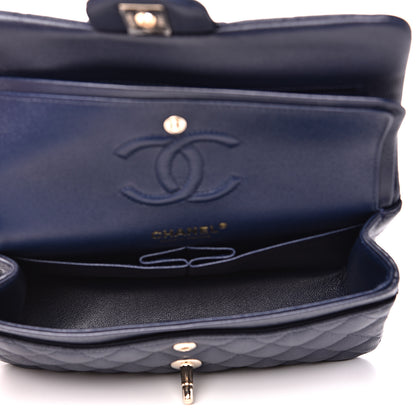 Chanel Caviar Quilted Small Double Flap Navy 4 of 13