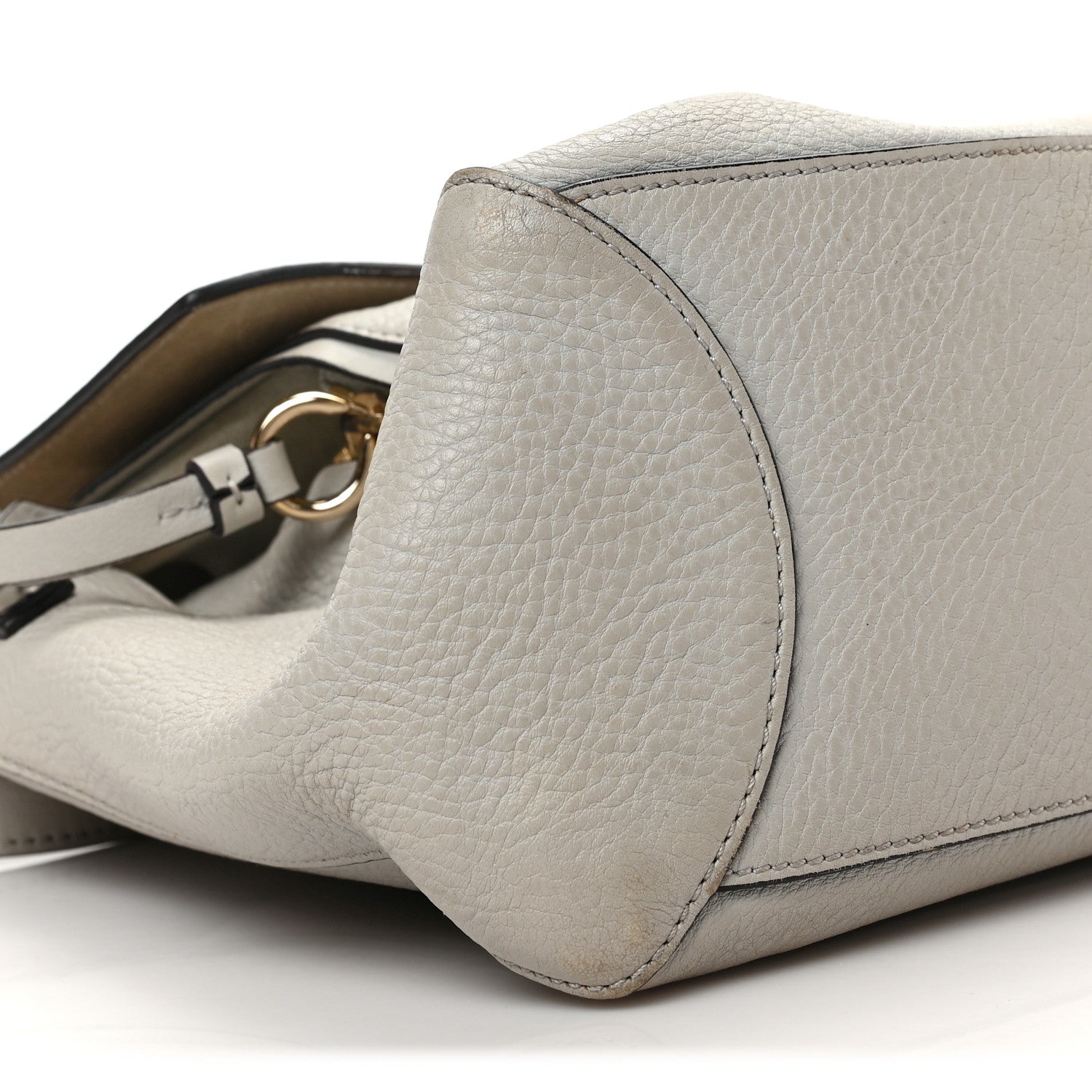 Chloe Calfskin Small Faye Day Shoulder Bag Motty Grey 7 of 9