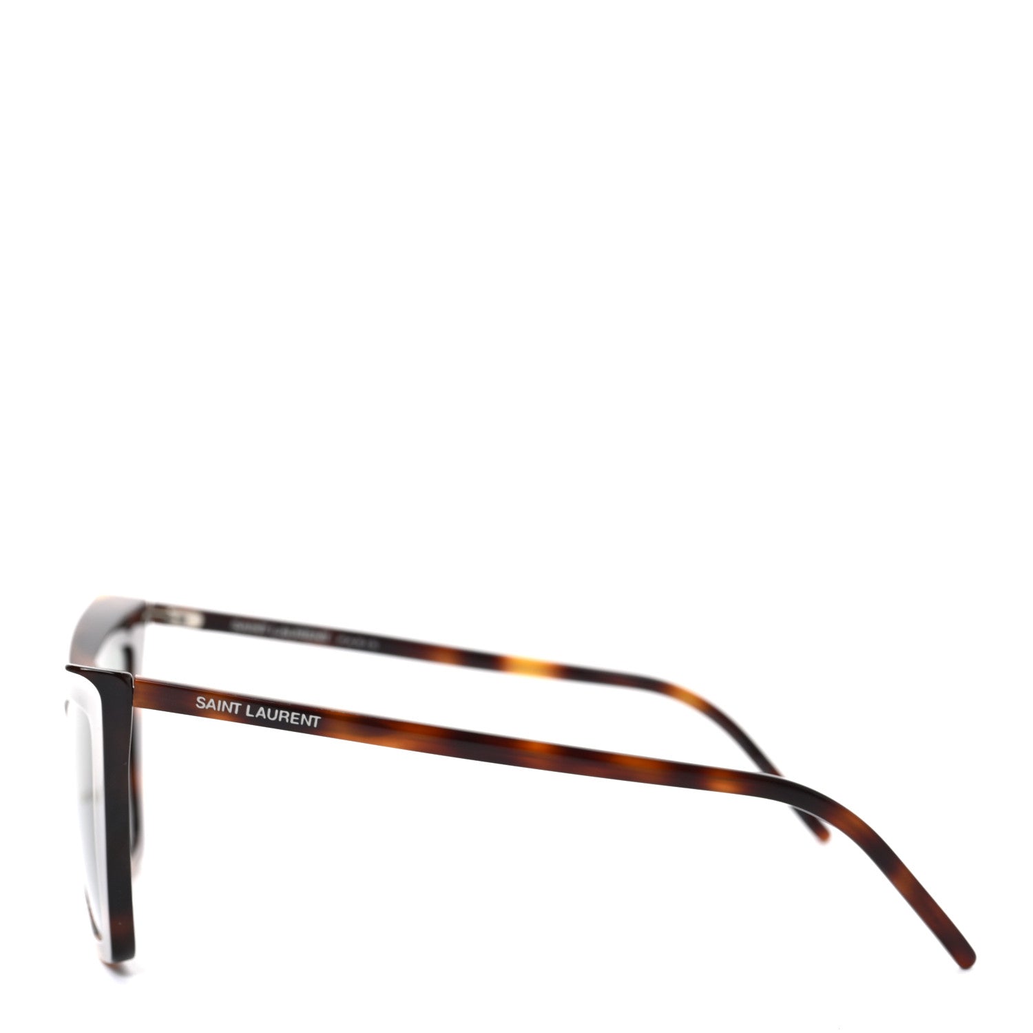 Saint Laurent Acetate SL 372 Cat Eye Sunglasses Havana Green 3 of 7