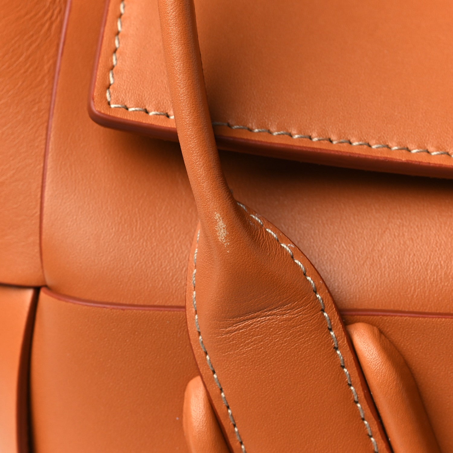 Bottega Veneta French Calfskin Maxi Intrecciato Mini Arco Clay 10 of 10