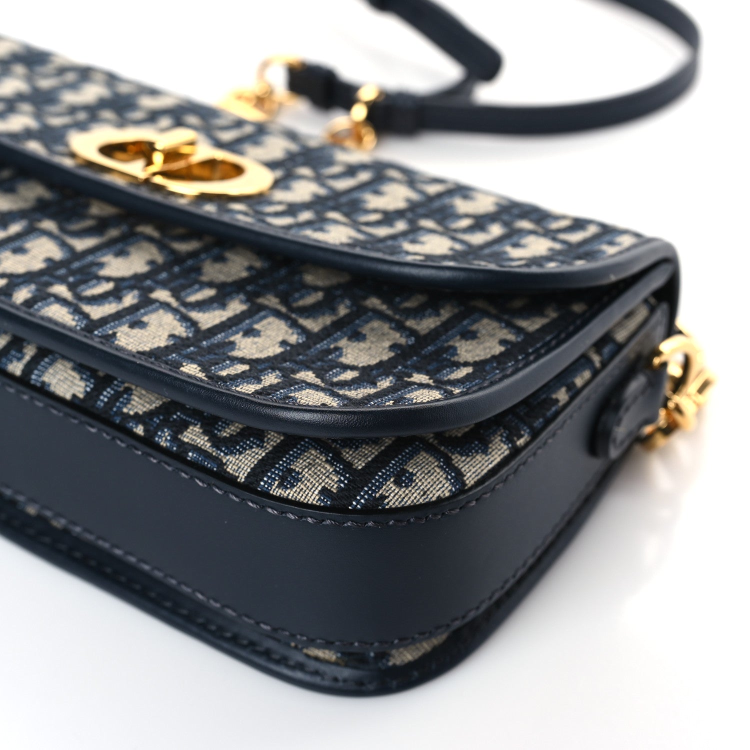 Christian Dior Oblique 30 Montaigne Avenue Bag Blue 9 of 9